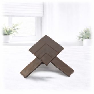 9. Szúnyogháló sarok elem (peremes aluhoz)-aranytölgy